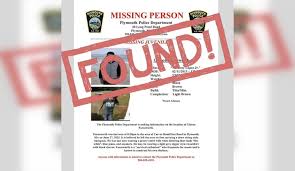 Plymouth man found safe after search
