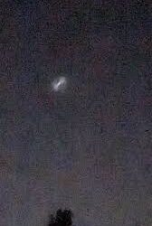 A father and son in Taunton, Massachusetts, reported seeing a UFO while stargazing during the recent meteor shower on Tuesday night.