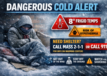Dangerous Overnight Cold Puts Unsheltered Residents at Risk Across Plymouth County