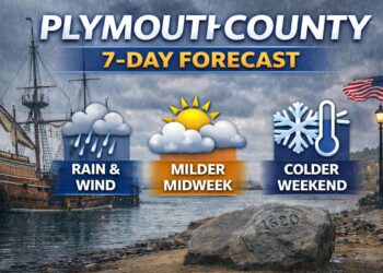 Plymouth County MA Weather: 7-Day Forecast Brings Rain, Wind, and a Midweek Break