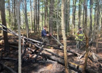 Fire Crews Battle Brush Fire on Benjamins Path; Sheds Destroyed and Mutual Aid Called In