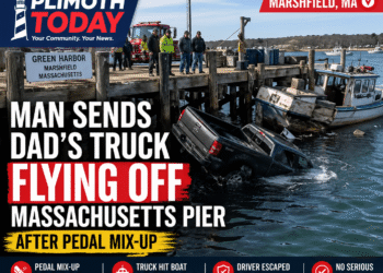 Man Sends Dad’s Truck Flying Off Marshfield Pier After Pedal Mix-Up