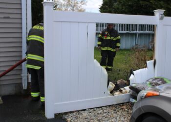 Fire Damages Home and Fencing on Oakdale Heights Lane Wareham